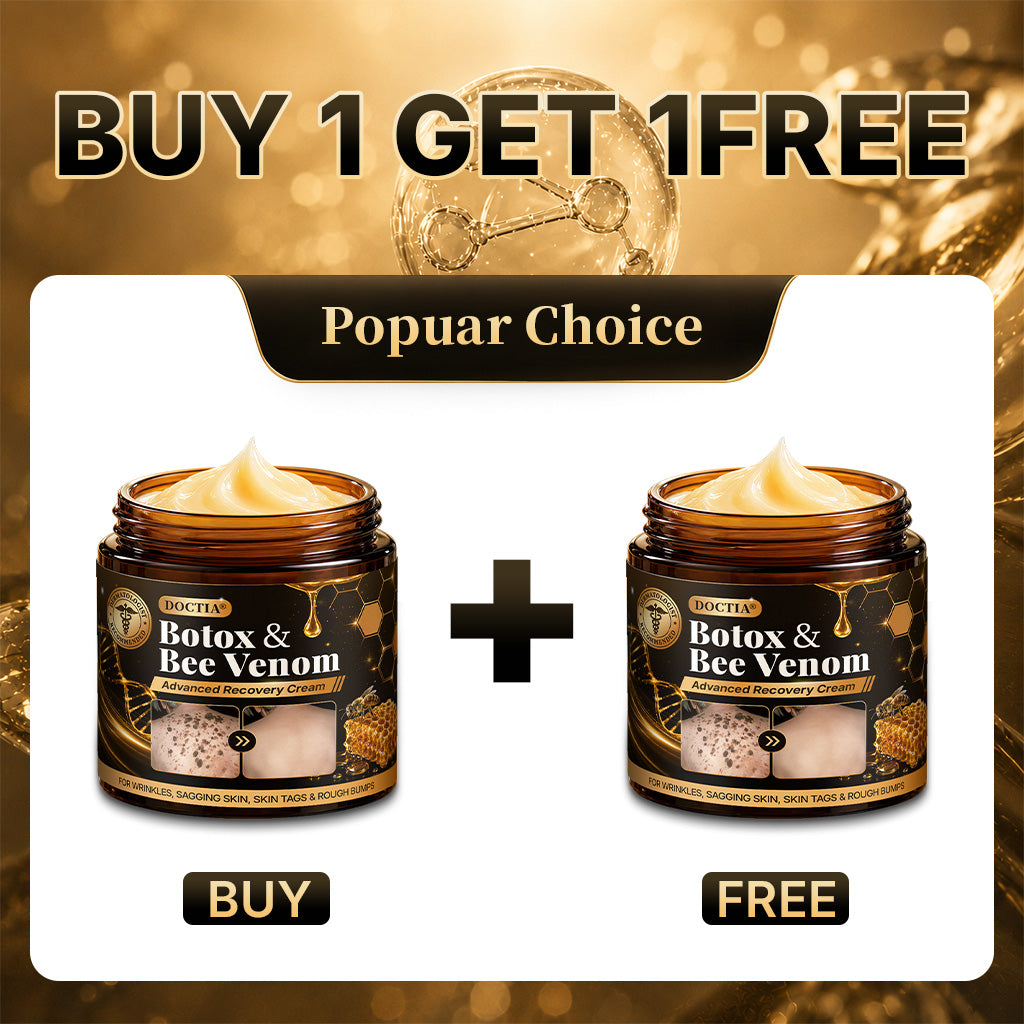 🛒 An additional 30% discount👑Made and Shipped from Canada ✨🔥 DOCTIA® Botox & Bee Venom Advanced Recovery Cream—For Wrinkles, Sagging Skin, Skin Tags & Rough Bumps