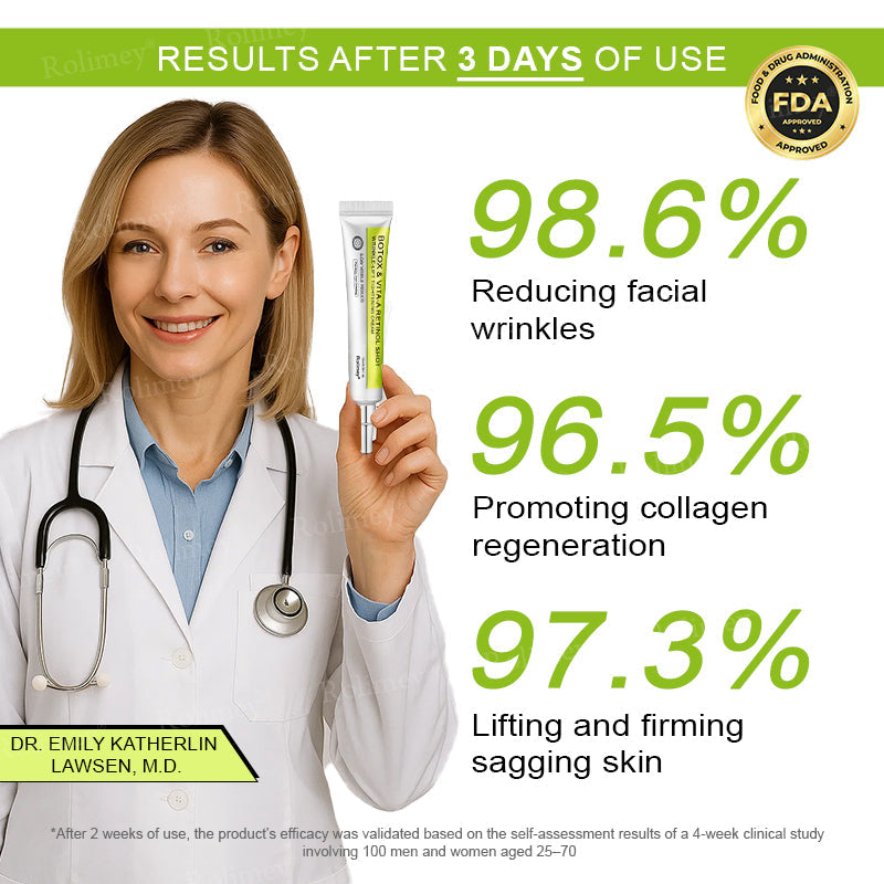 ✨👨‍⚕️Made and shipped from the USA 💫Rolimey® Botox & Vita-A Retinol Shot Wrinkle-Lift Tightening cream - Last Day Promotion 70% OFF