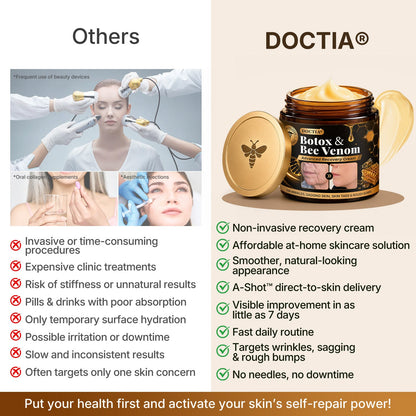 👑Made and Shipped from UK ✨🔥 DOCTIA® Botox & Bee Venom Advanced Recovery Cream—For Wrinkles, Sagging Skin, Skin Tags & Rough Bumps（英国合规版本）