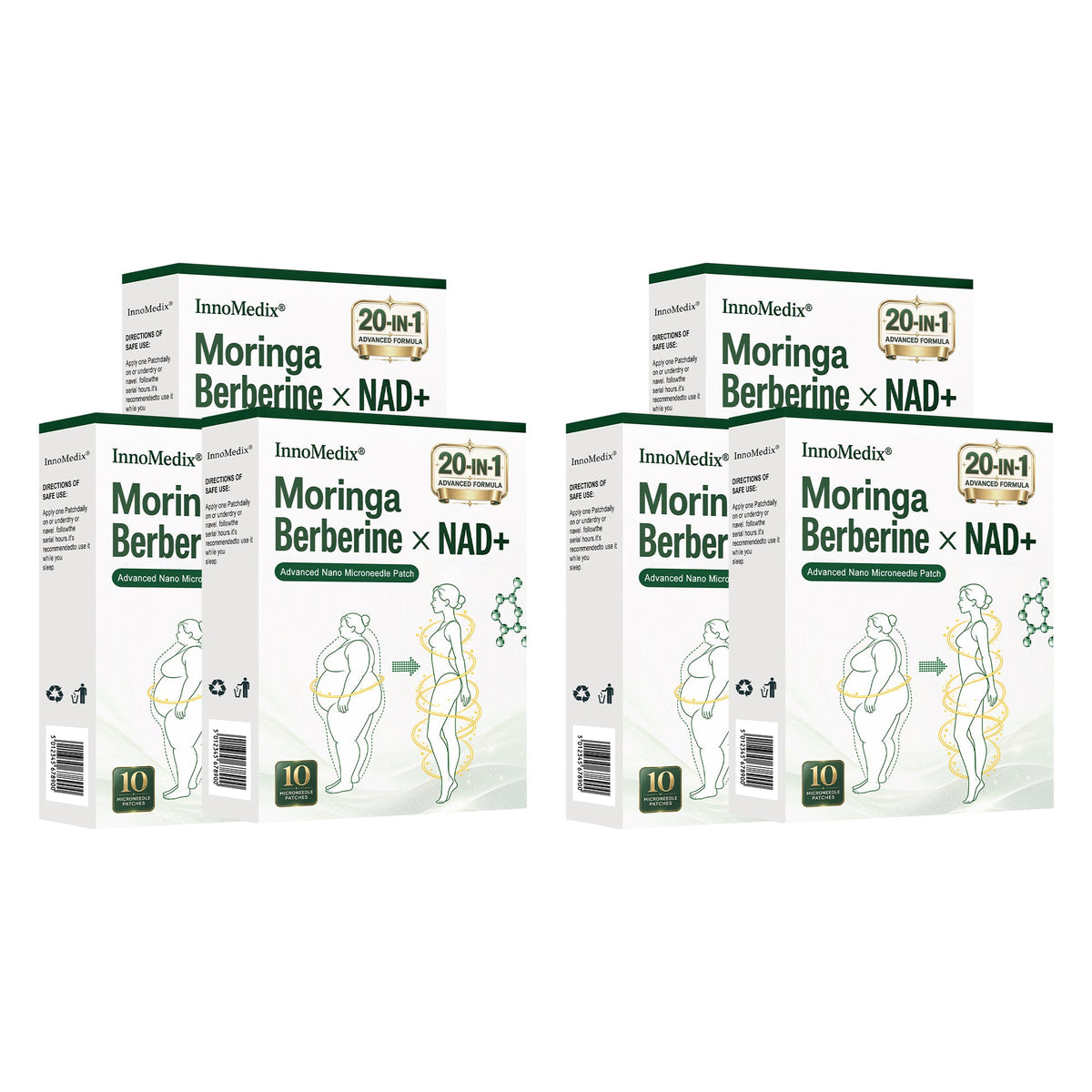 InnoMedix® Moringa Berberine x NAD+ 20-IN-1 Advanced Nano Microneedle Patch( 𝐉𝐮𝐬𝐭 𝐨𝐧𝐜𝐞 𝐚 𝐝𝐚𝐲, 𝐯𝐢𝐬𝐢𝐛𝐥𝐞 𝐜𝐡𝐚𝐧𝐠𝐞𝐬 𝐢𝐧 𝟕 𝐝𝐚𝐲𝐬)