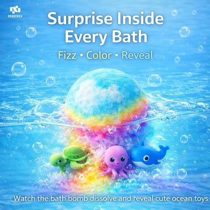 🔥 Limited Time – Save 70% Today🏆Gentle Kids Bath Bomb Set – Food-Grade Colors, Surprise Toys & Fun Bath Time Adventures