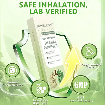𝐔𝐒 𝐎𝐰𝐧𝐞𝐝 𝐚𝐧𝐝 𝐎𝐩𝐞𝐫𝐚𝐭𝐞𝐝✅ NOVELOVE® 𝐁𝐨𝐭𝐚𝐧𝐢𝐜𝐚𝐥 𝐌𝐮𝐥𝐥𝐞𝐢𝐧 𝐋𝐮𝐧𝐠 𝐂𝐥𝐞𝐚𝐧𝐬𝐞 𝐃𝐢𝐟𝐟𝐮𝐬𝐞𝐫(🫁Cough, Pharyngitis, shortness of breath, sputum, stuffy nose, bronchitis, bronchitis, allergy symptoms, lung discomfort)5🌈
