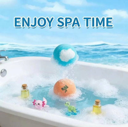 🔥 Limited Time – Save 70% Today🏆Gentle Kids Bath Bomb Set – Food-Grade Colors, Surprise Toys & Fun Bath Time Adventures